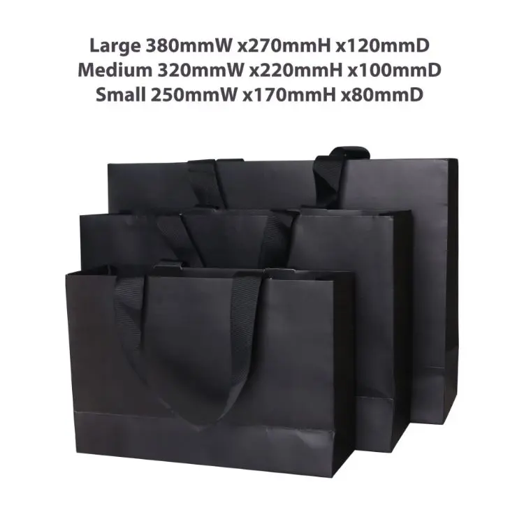 Picture of Medium Paper Bag with Flat Handle(320 x 220 x 100mm)