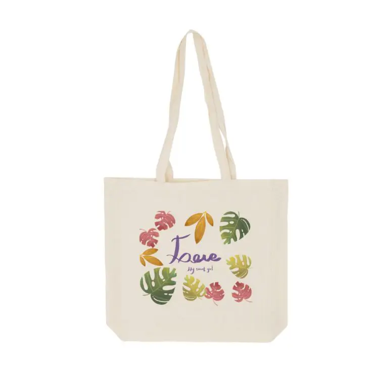 Picture of 170gsm Long Handle Calico Bag with Gusset