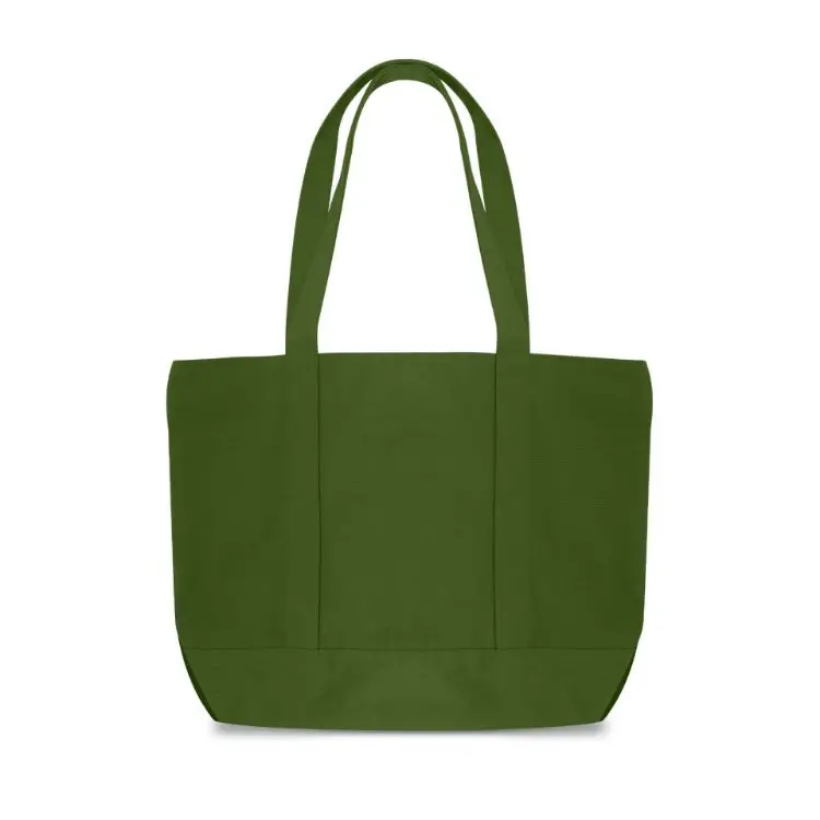 Picture of Canvas Zippered Tote Shoulder Bag
