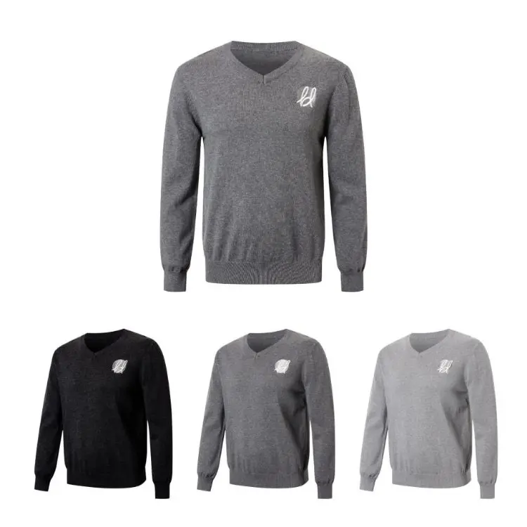 Picture of Unisex 100% Cotton V-Neck Sweater