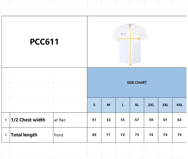 Picture of Classic Short Sleeves Single Breasted Chef Jacket