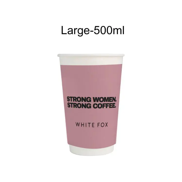 Picture of Home Compostable Aqueous Double Wall Paper Cups