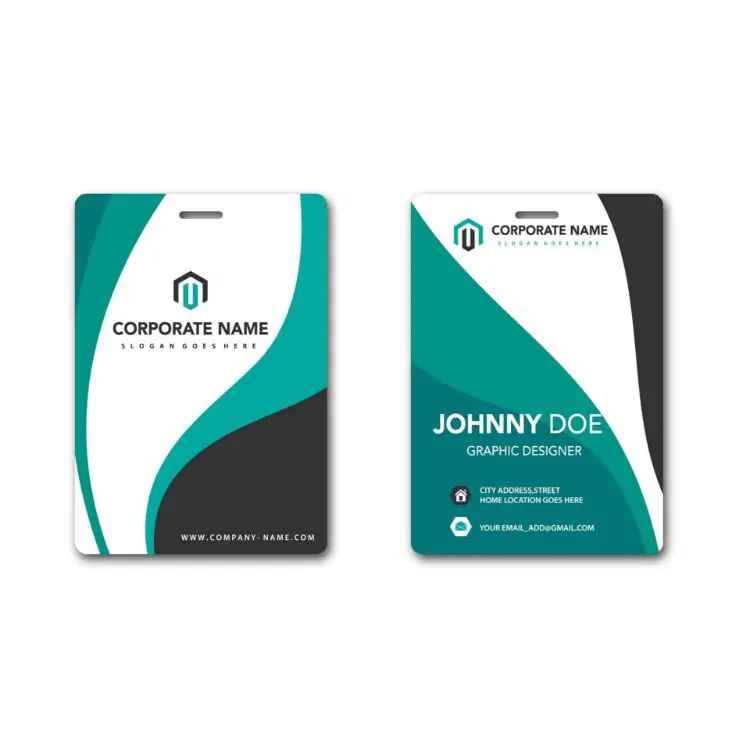 Picture of Small Unique Printed Name Tag (70 x 100 mm)