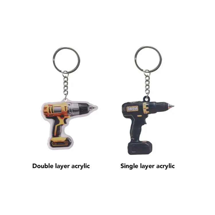 Picture of Custom Shape Acrylic Keyring