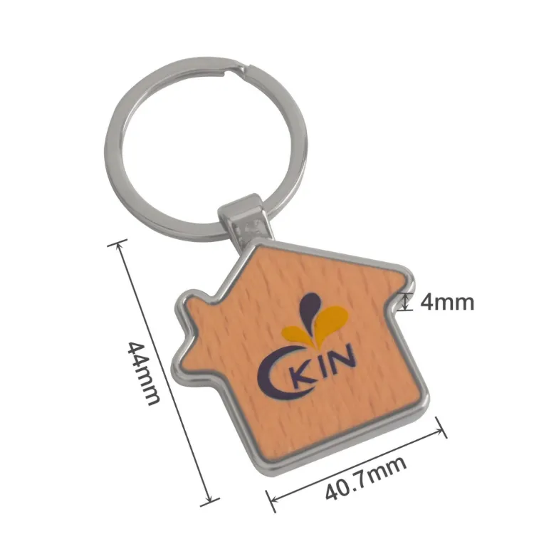 Picture of House Wooden Keyring