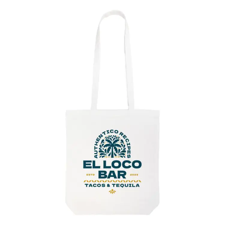 Picture of Coloured Cotton Long Handle Bag