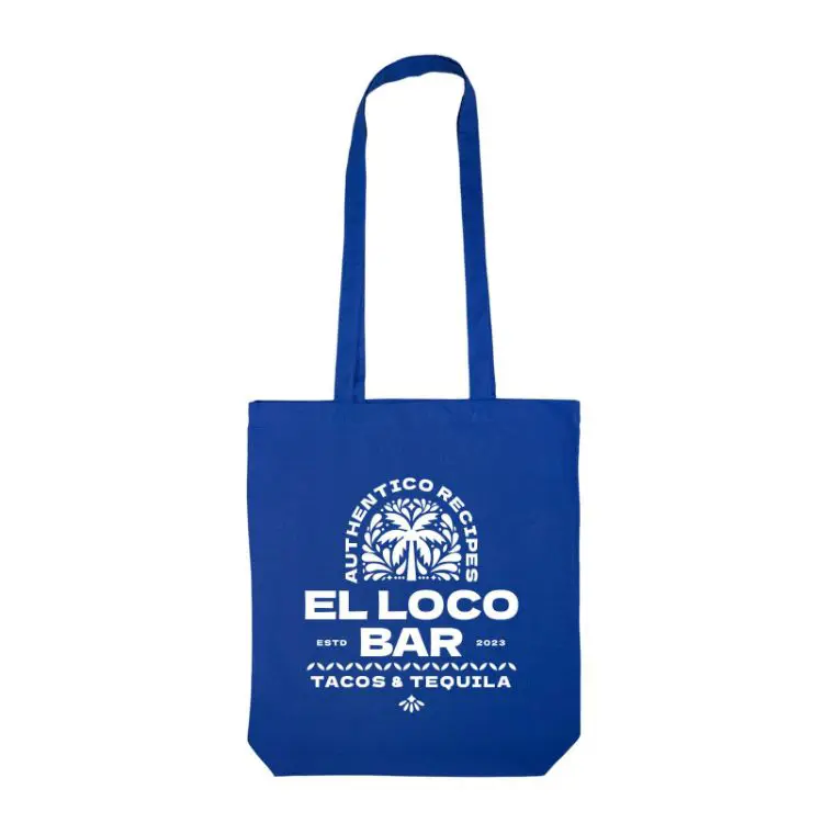 Picture of Coloured Cotton Long Handle Bag