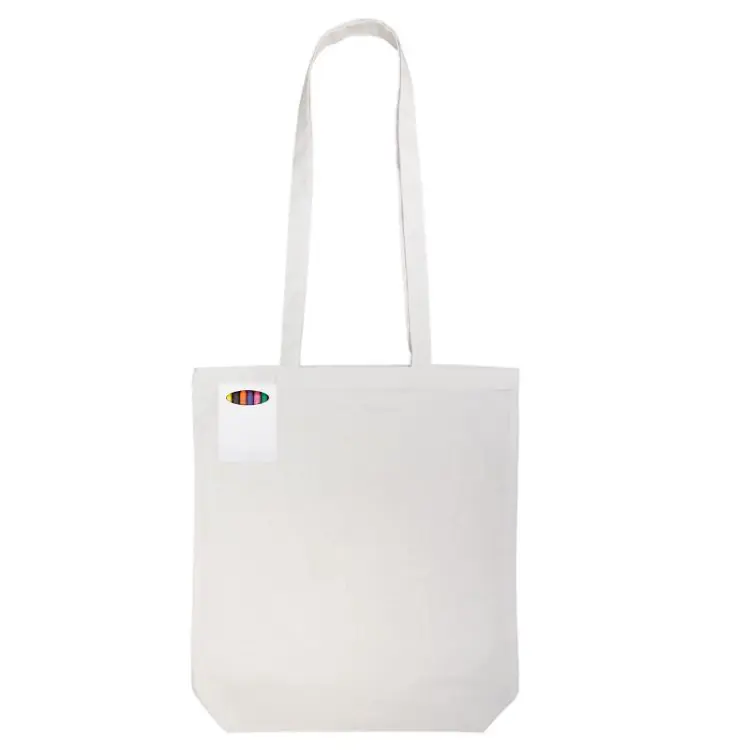 Picture of Colouring Long Handle Cotton Bag & Crayons
