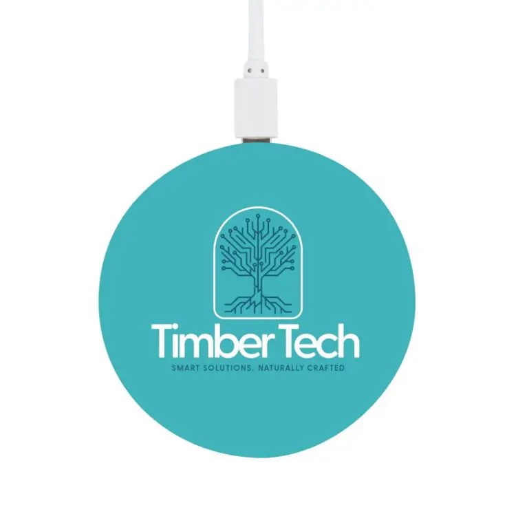 Picture of Arc Round Bamboo Wireless Charger