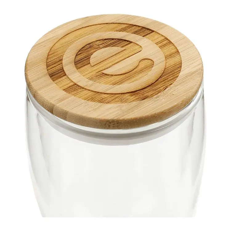 Picture of Easton Glass Cup w/ Bamboo Lid 355ml