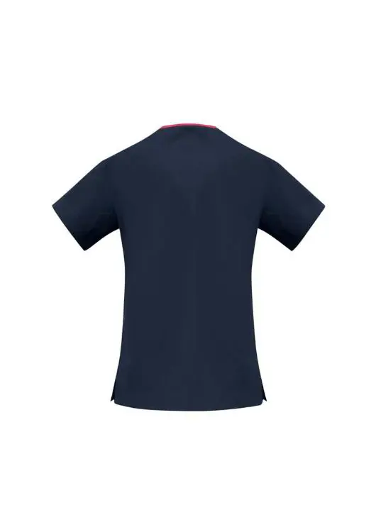 Picture of Classic Womens Contrast Crossover Scrub Top