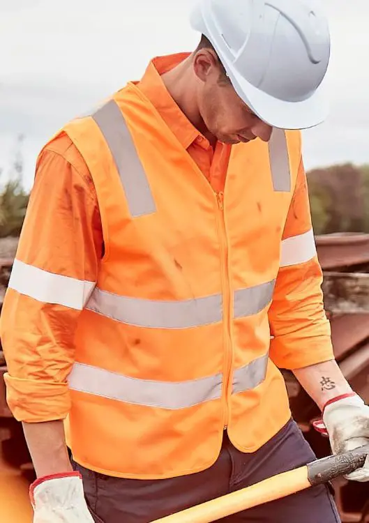 Picture of Unisex Hi Vis VIC Rail Zip Vest