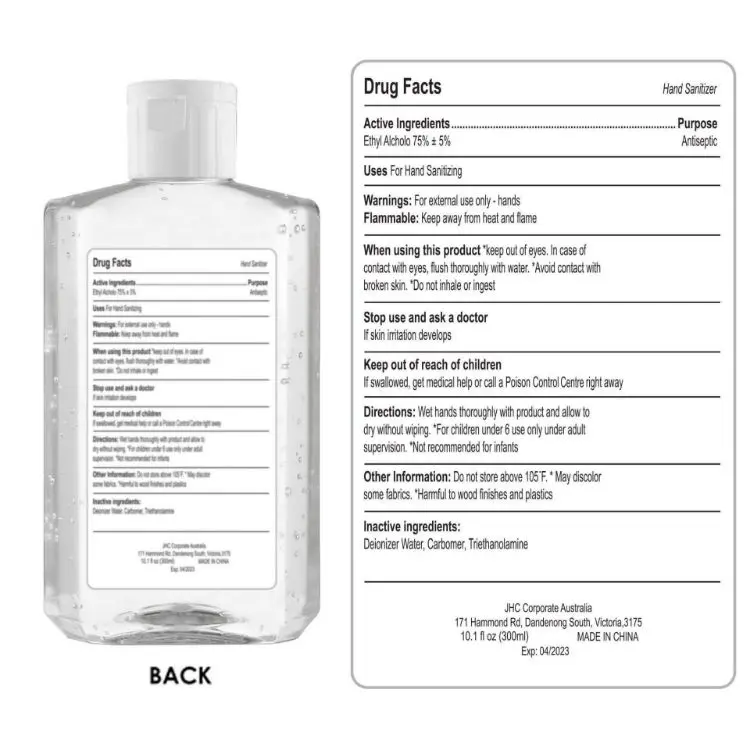 Picture of 300ml Hand Sanitiser Gel 75% Alcohol