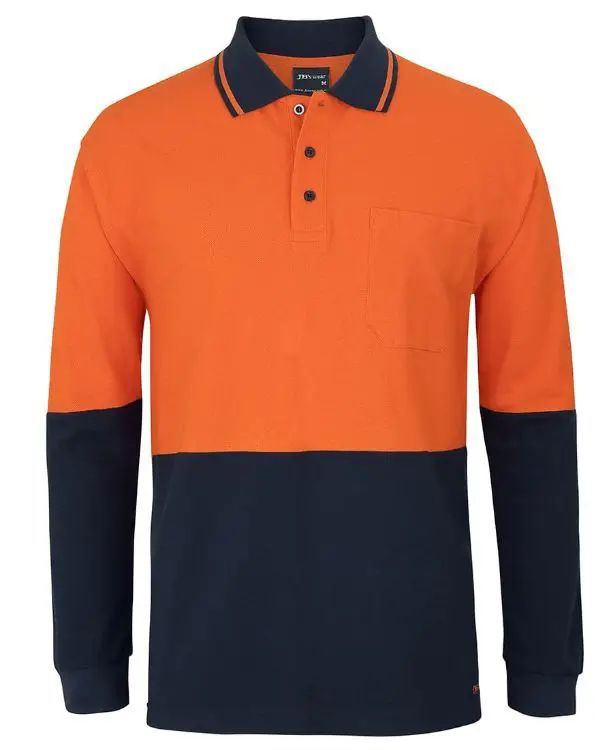 Picture of JB's Hv L/S Cotton Pique Trad Polo