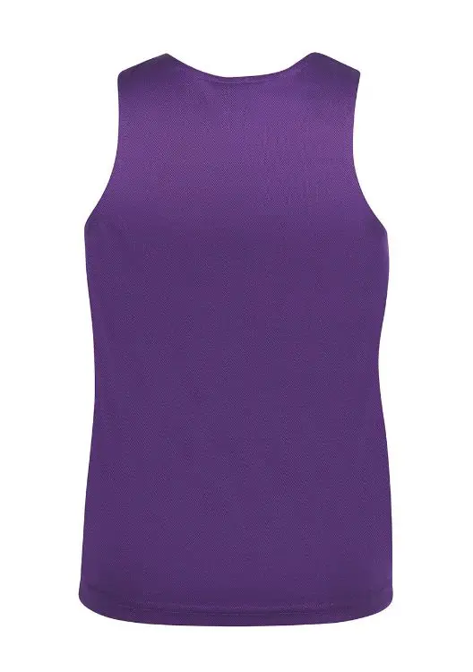Picture of Podium Kids Poly Singlet Black