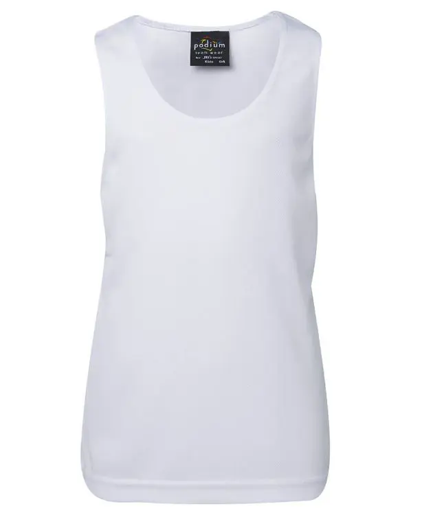 Picture of Podium Kids Poly Singlet Black