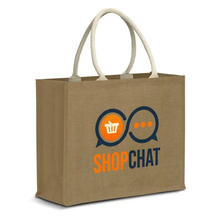 Picture of Modena Starch Jute Tote Bag