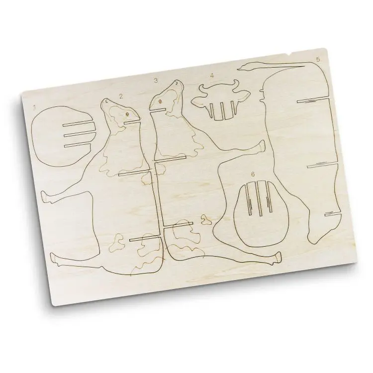 Picture of BRANDCRAFT Cow Wooden Model
