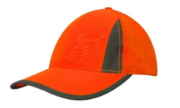 Picture of Luminescent Safety Cap with Reflective Inserts and Trim