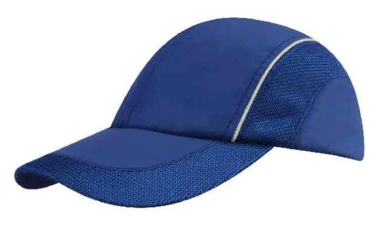 Picture of Spring Woven Fabric Cap with Mesh to Side Panels and Peak