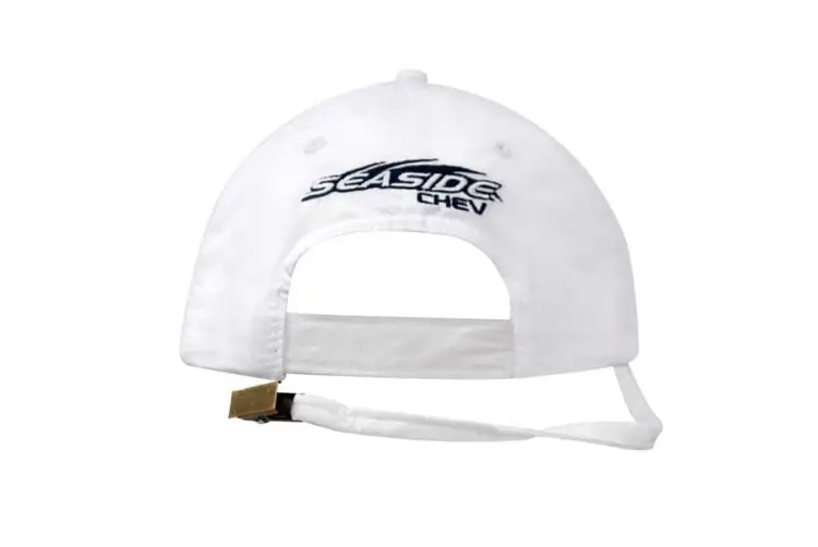 Picture of Spring Woven Fabric Cap with Wind Strap & Clip