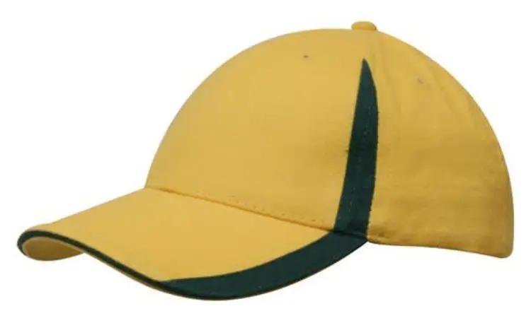 Picture of Brushed Heavy Cotton Cap with Inserts on the Peak & Crown