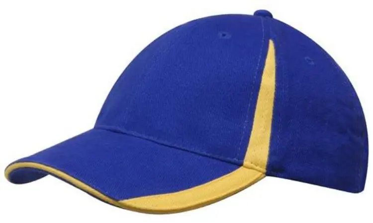 Picture of Brushed Heavy Cotton Cap with Inserts on the Peak & Crown
