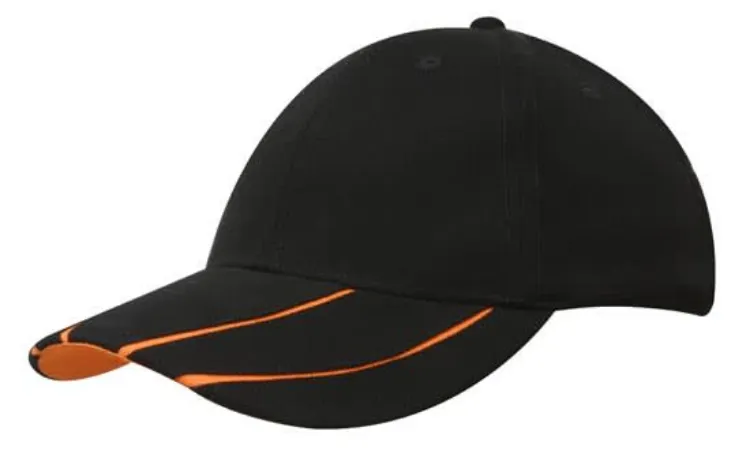 Picture of Brushed Heavy Cotton Cap with Hi-Vis Laminated Two-Tone Peak