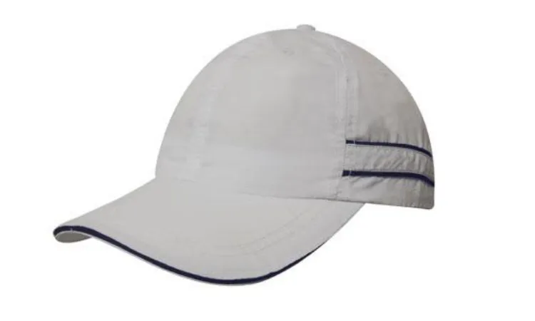 Picture of Microfibre Sports Cap with Piping and Sandwich