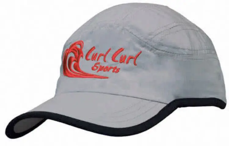 Picture of Microfibre Sports Cap with Trim on Edge of Crown & Peak
