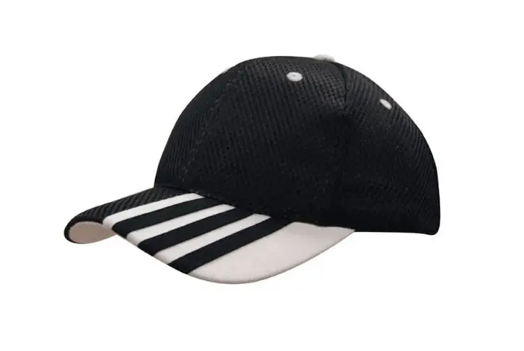 Picture of Sandwich Mesh Cap with Striping on Peak