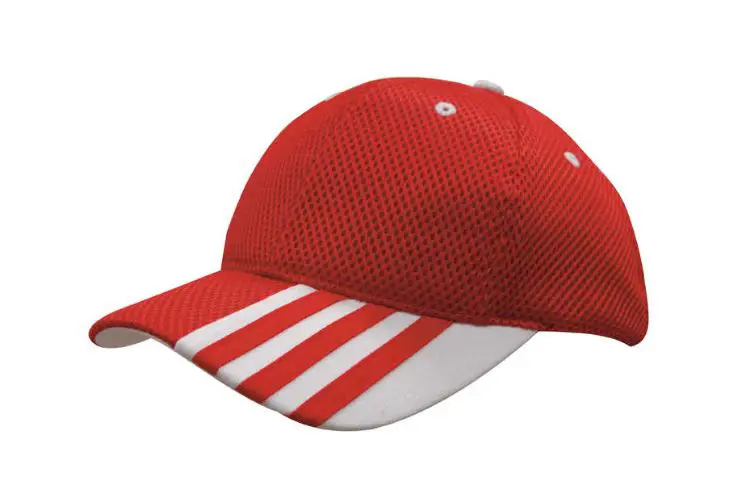 Picture of Sandwich Mesh Cap with Striping on Peak