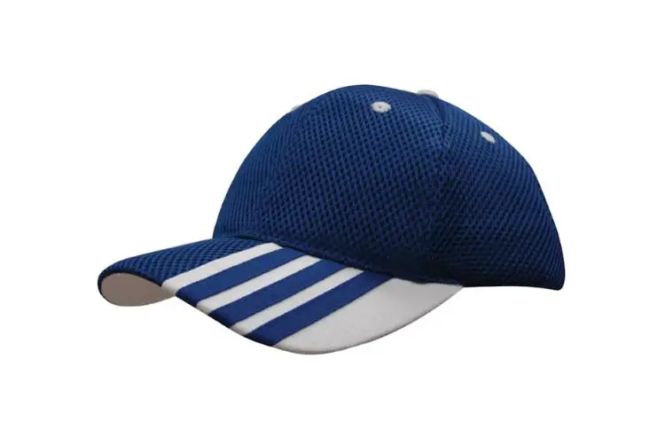 Picture of Sandwich Mesh Cap with Striping on Peak