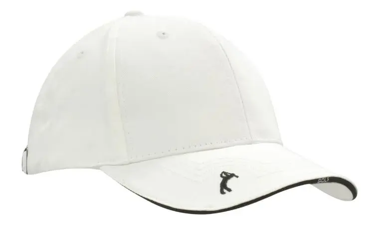 Picture of Chino Twill Golf Cap with Peak Embroidery