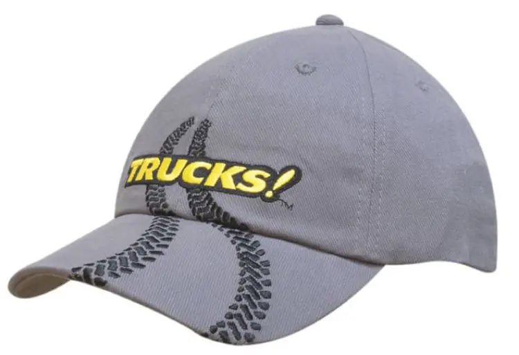 Picture of Brushed Heavy Cotton Cap with Tyre Track Embroidery