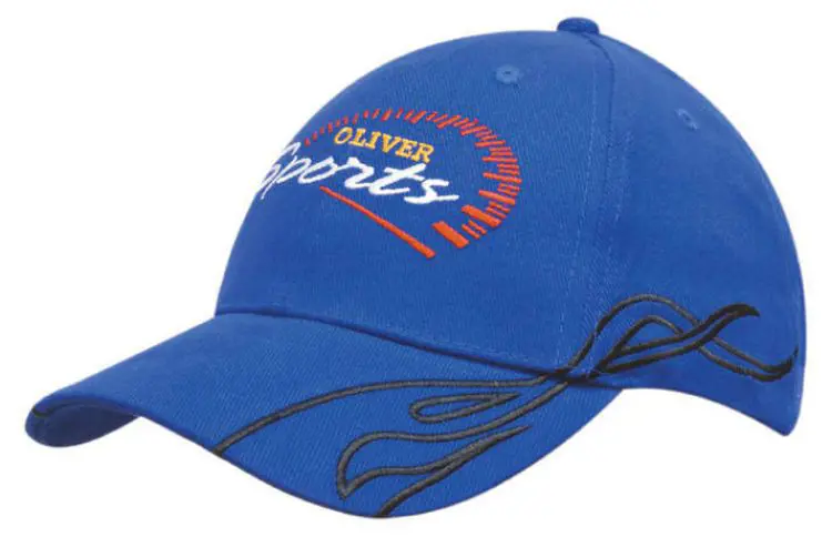 Picture of Brushed Heavy Cotton Cap with Swirl Embroidery