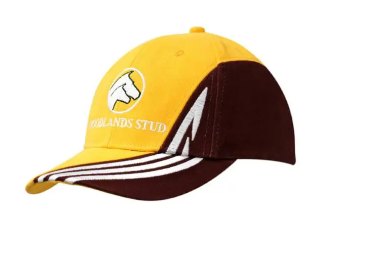 Picture of Brushed Heavy Cotton Cap with Fabric Insert & Embroidered Design on Crown & Peak
