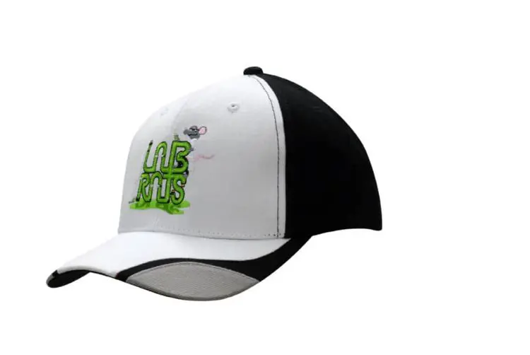 Picture of Brushed Heavy Cotton Cap with Fabric Inserts on Peak