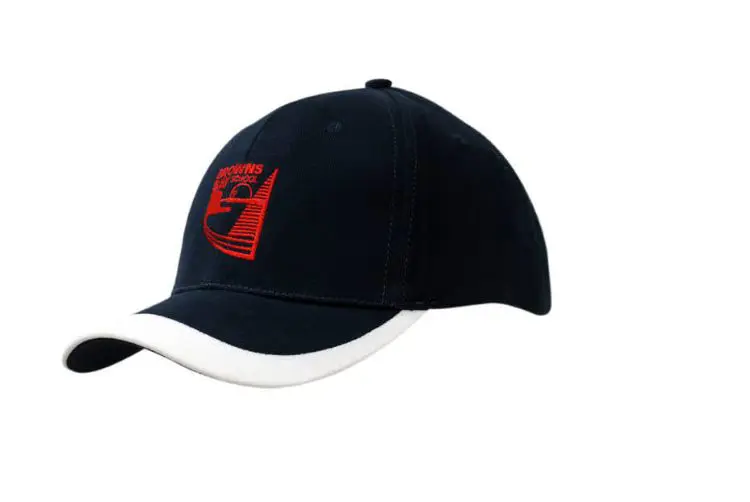 Picture of Brushed Heavy Cotton Cap with Fabric Insert on Crown & Peak