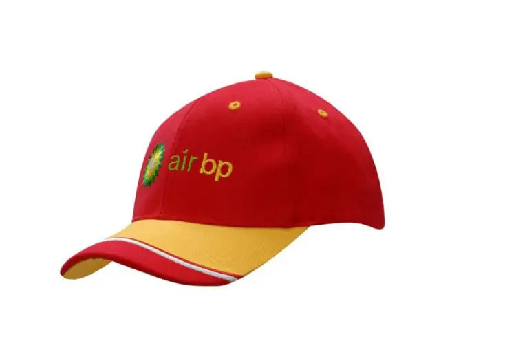 Picture of Brushed Heavy Cotton Cap with Fabric Insert & Embroidery on Peak