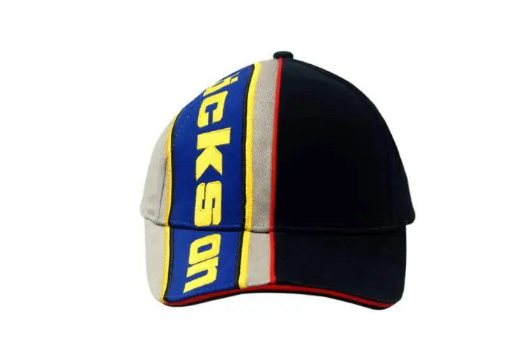 Picture of Brushed Heavy Cotton Cap with Sandwich Trim & Fabric Inserts/Embroidered Lines on Crown & Peak