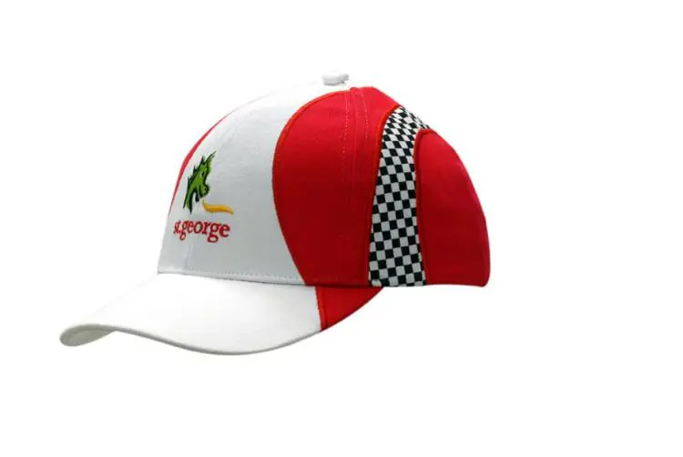 Picture of Brushed Heavy Cotton Cap with Print Checks Inserts and Embriodery on Crown  & Peak