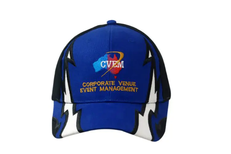 Picture of Brushed Heavy Cotton Cap with Lightning Design on Crown & Peak and Back Arch Trim