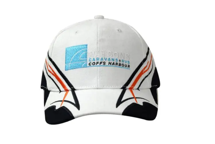 Picture of Brushed Heavy Cotton Cap with Fabric Inserts/Embroidery on Crown & Peak