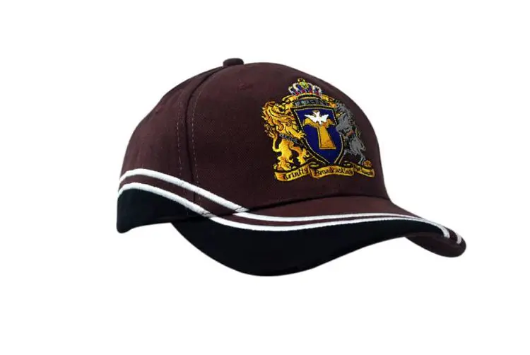 Picture of Brushed Heavy Cotton Cap with Inserts/Embroidery on Crown & Peak