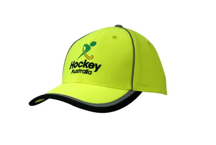 Picture of Luminescent Safety Cap with Reflective Piping/Stripes on Crown & Peak