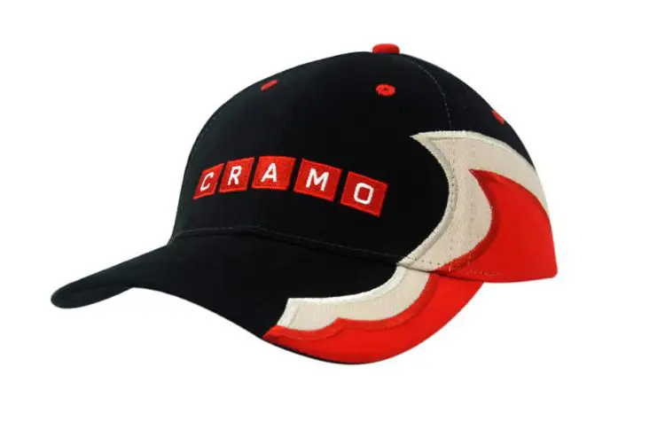 Picture of Brushed Heavy Cotton Cap with Inserts/Embroidered Lines on Crown & Peak