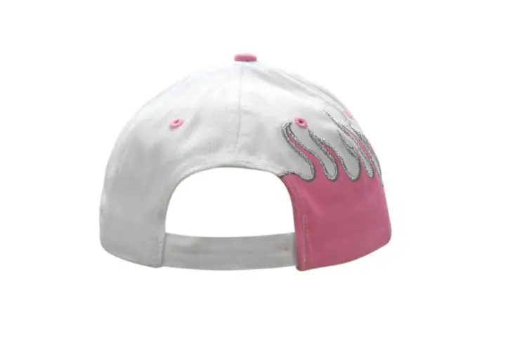 Picture of Brushed Heavy Cotton Cap with Flame Embroidery on Crown & Peak