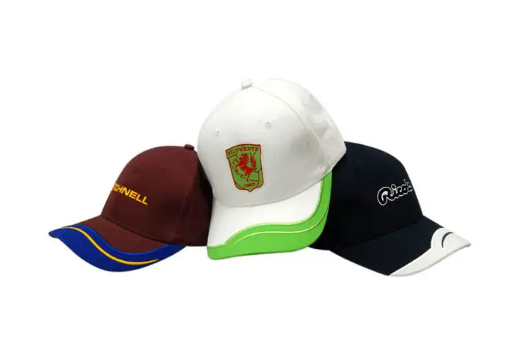 Picture of Brushed Heavy Cotton Cap with Peak Insert/Embroidered Lines