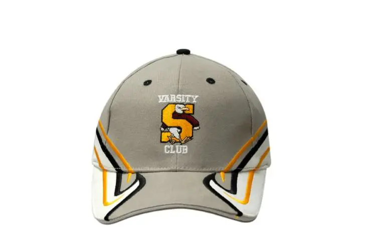 Picture of Brushed Heavy Cotton Cap with Sandwich Trim & Fabric Inserts/Embroidery on Crown & Peak